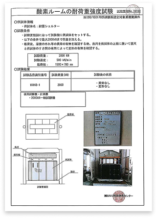 200 Ton Test Pass
Certificate