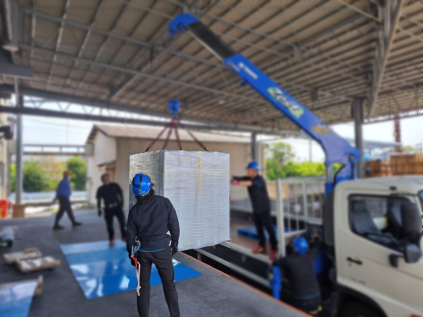 愛知県の企業様360度全方位シェルター