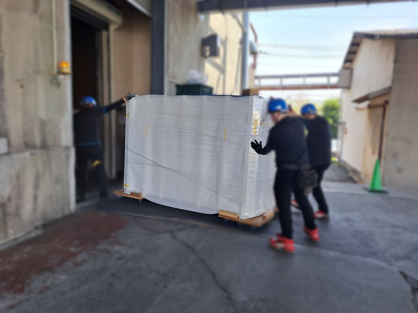 愛知県の企業様360度全方位シェルター