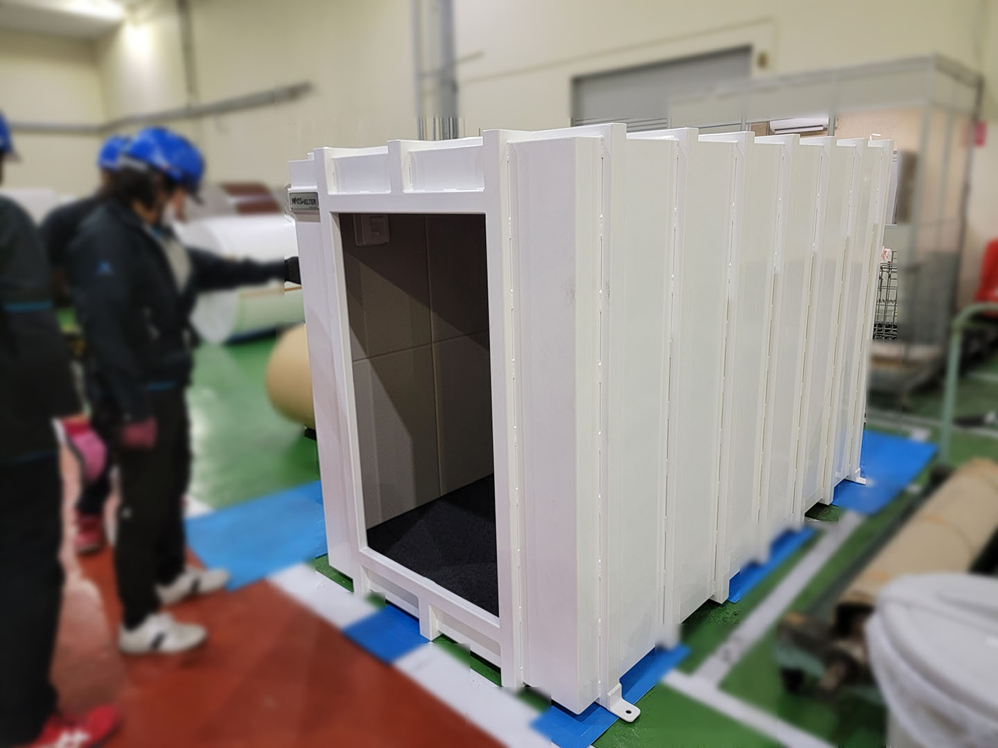 愛知県の企業様360度全方位シェルター