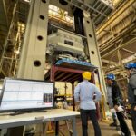 【お知らせ】やぐら型鉄骨シェルターの耐荷重圧縮試験を実施しました