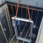 栃木県 個人宅様「放射性物質除去フィルター/ステンレス製6点ハンドル式防護扉/地下シェルター」