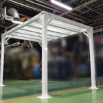 大阪府近郊にある法人様の工場に、「やぐら型鉄骨シェルター」を納品・設置いたしました。