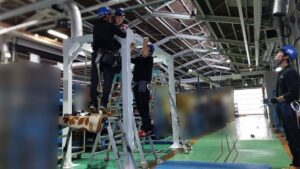 やぐら型鉄骨シェルター／法人向け耐震シェルター／災害対策／地震対策／納品実績