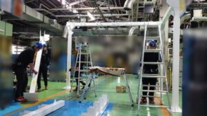 やぐら型鉄骨シェルター／法人向け耐震シェルター／災害対策／地震対策／納品実績