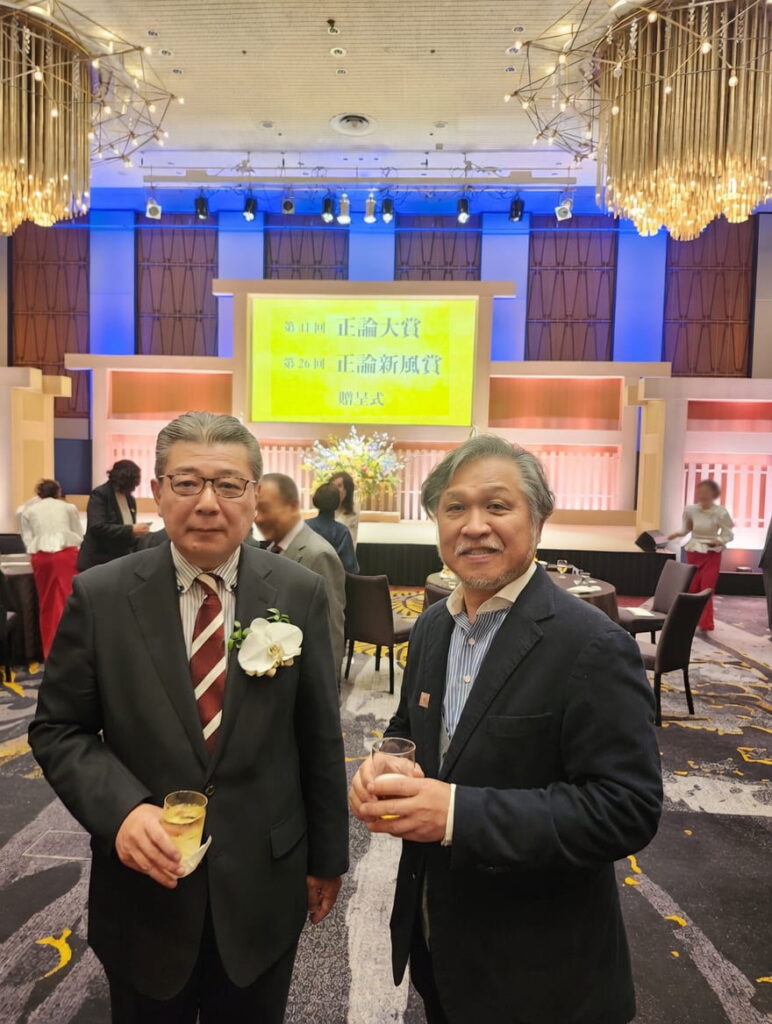 弊社顧問・濱口和久先生が「正論新風賞」を受賞―災害を“自分ごと”にする防災意識の重要性を提言しました。