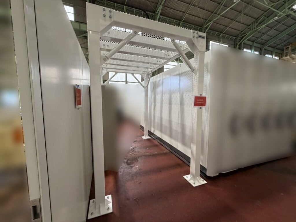 やぐら型鉄骨シェルターの納品実績／耐震シェルター／地震対策