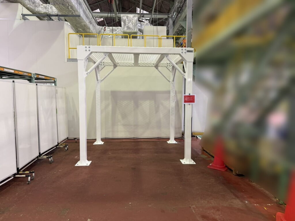 やぐら型鉄骨シェルターの納品実績／耐震シェルター／地震対策