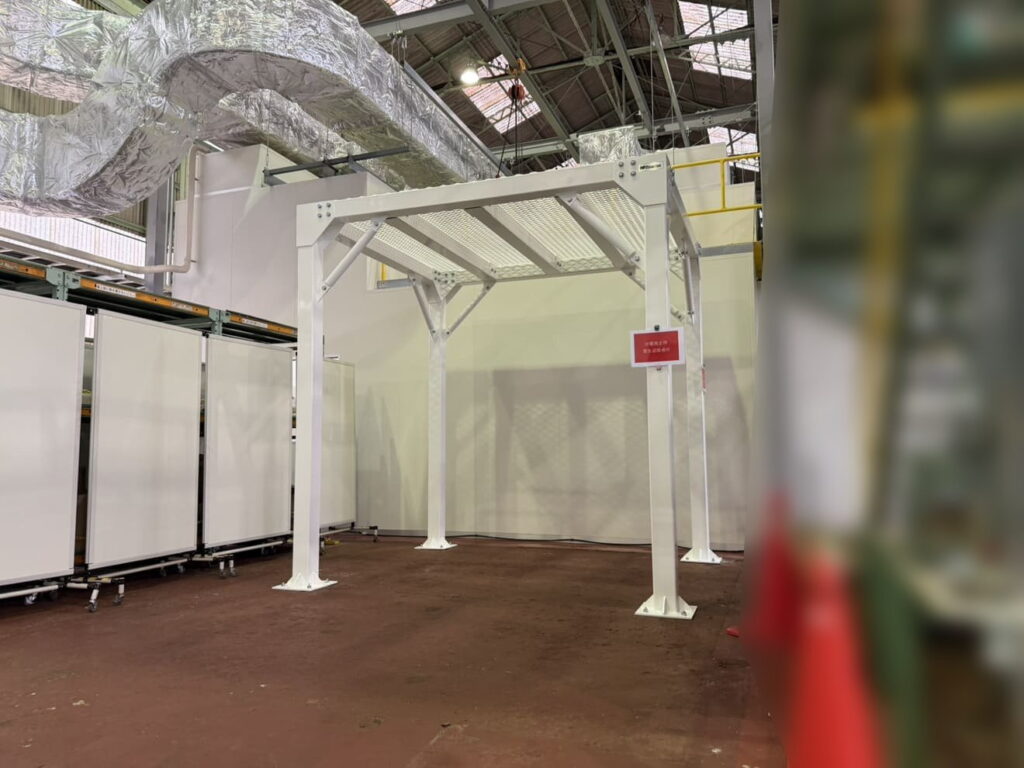 やぐら型鉄骨シェルターの納品実績／耐震シェルター／地震対策