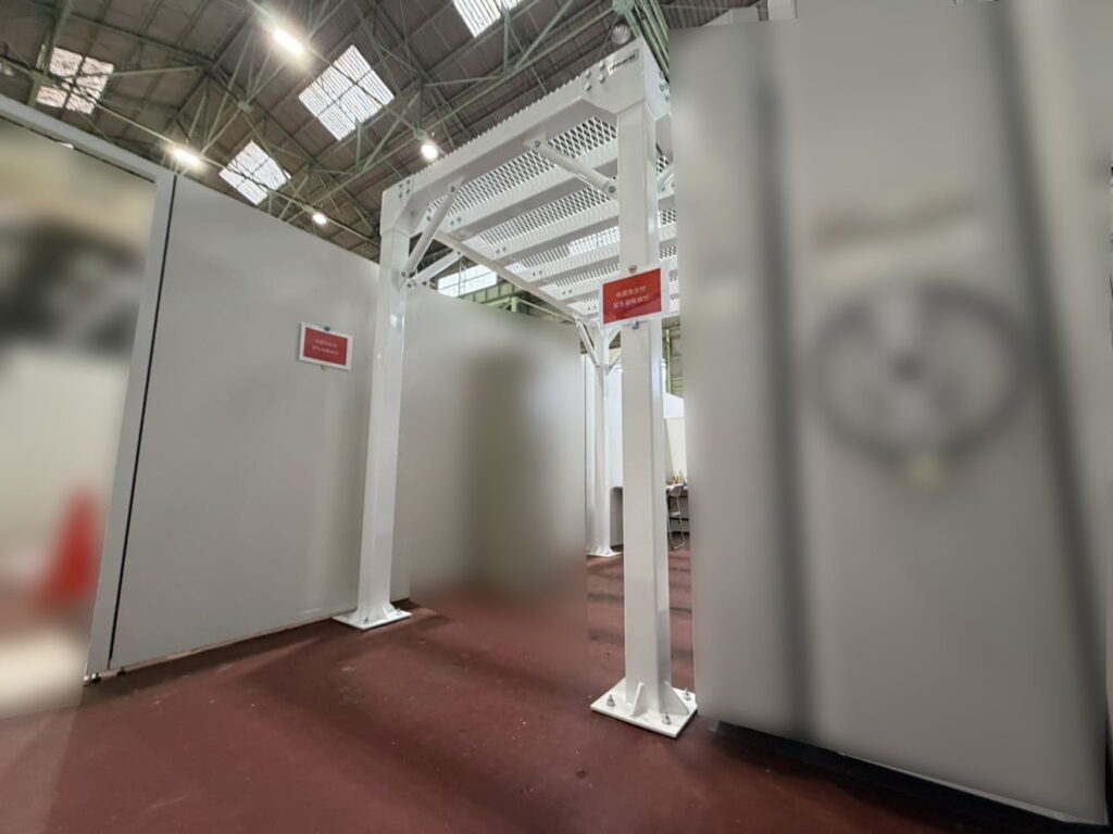 やぐら型鉄骨シェルターの納品実績／耐震シェルター／地震対策