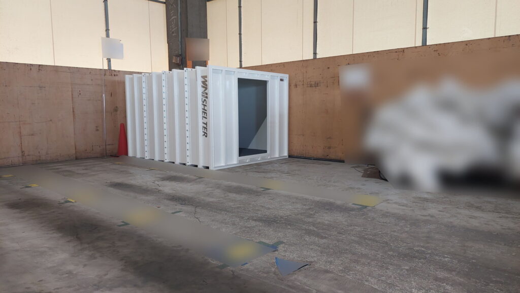 360度全方位防御シェルターの納品実績／耐震シェルター／地震対策